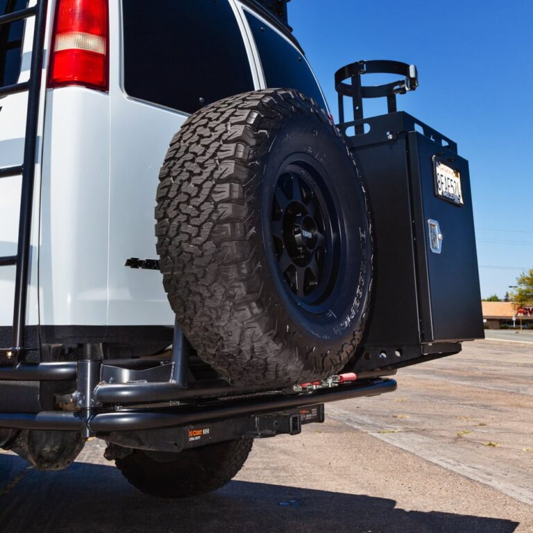 WTD Chevrolet Express STEALTH Dual Swing Rear Bumper WeldTec Designs