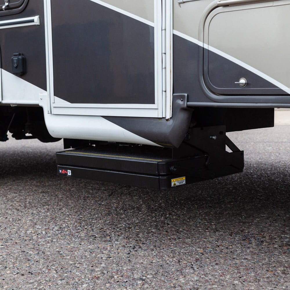 Class C RV Double Electric Step With Double Tread – WeldTec Designs