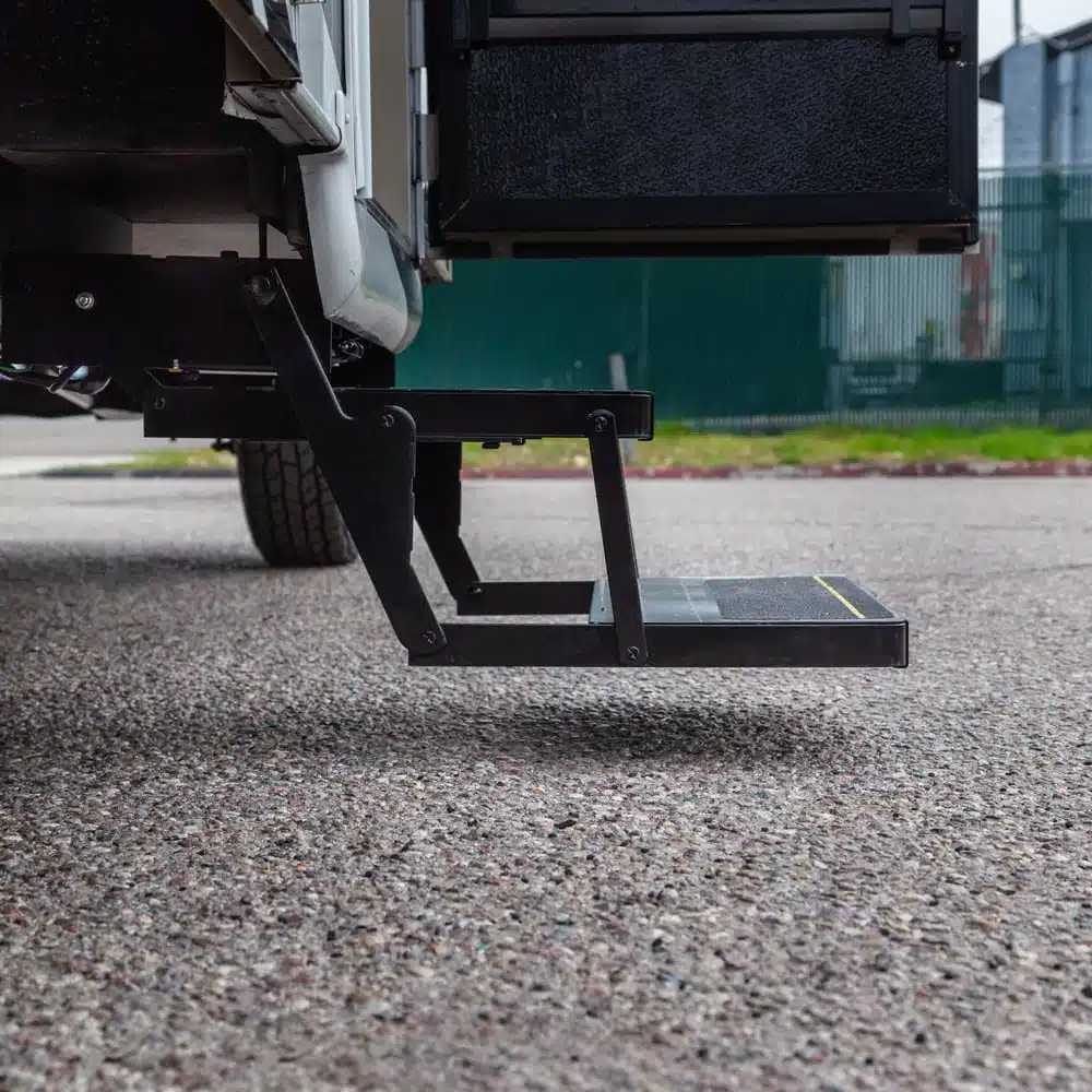 Class C RV Double Electric Step With Double Tread – WeldTec Designs