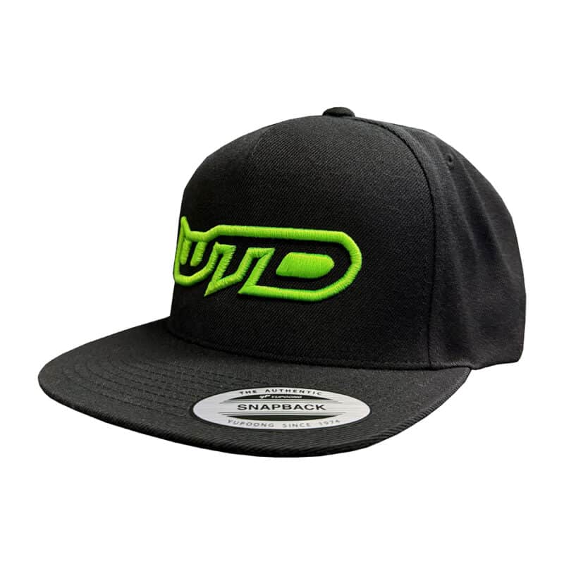WTD - Icon Flat Bill Snapback Hat - Black