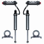 KING Midnight Ops 2.5 shocks and dual 2.0 steering stabilizers for Ford F-550 and F-600 Super C RVs
