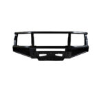 WeldTec Designs Guard tube winch bumper for Ford F-550 and F-600 Super C motorhomes with integrated winch mounting and headlight protection.