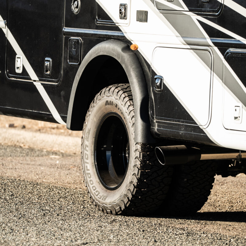 Ford F-550 F-600 Thor Omni Magnitude rear fiberglass fender flares for larger tires